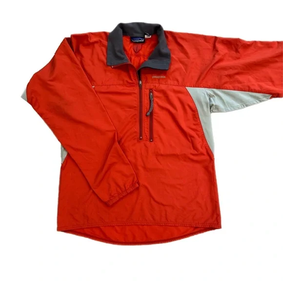 Vintage Patagonia Integral Pullover Orange Off White Unisex Medium - Picture 5 of 10